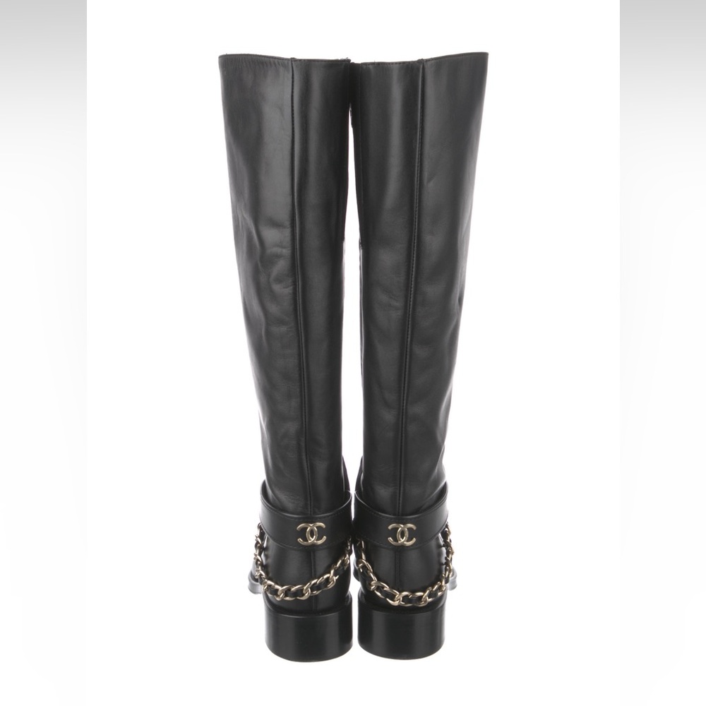 Chanel Interlocking CC Logo Ridding Boot - Picture 2 of 4